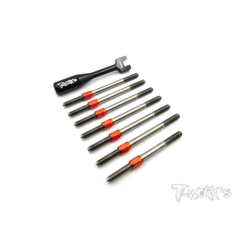 TB-047H  Hybrid Titanium Turnbuckle Set For Xray XB4