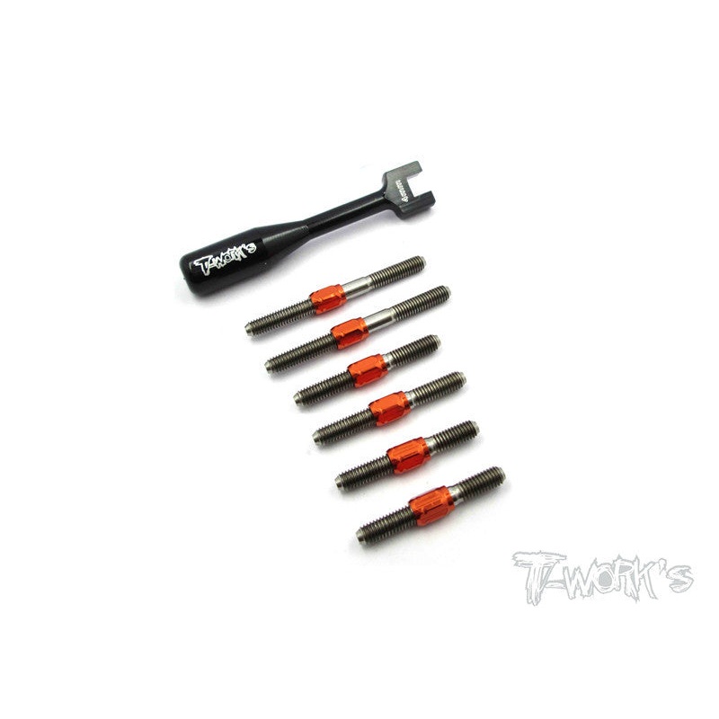 TB-052H Hybrid Titanium Turnbuckle Set For Serpent F110
