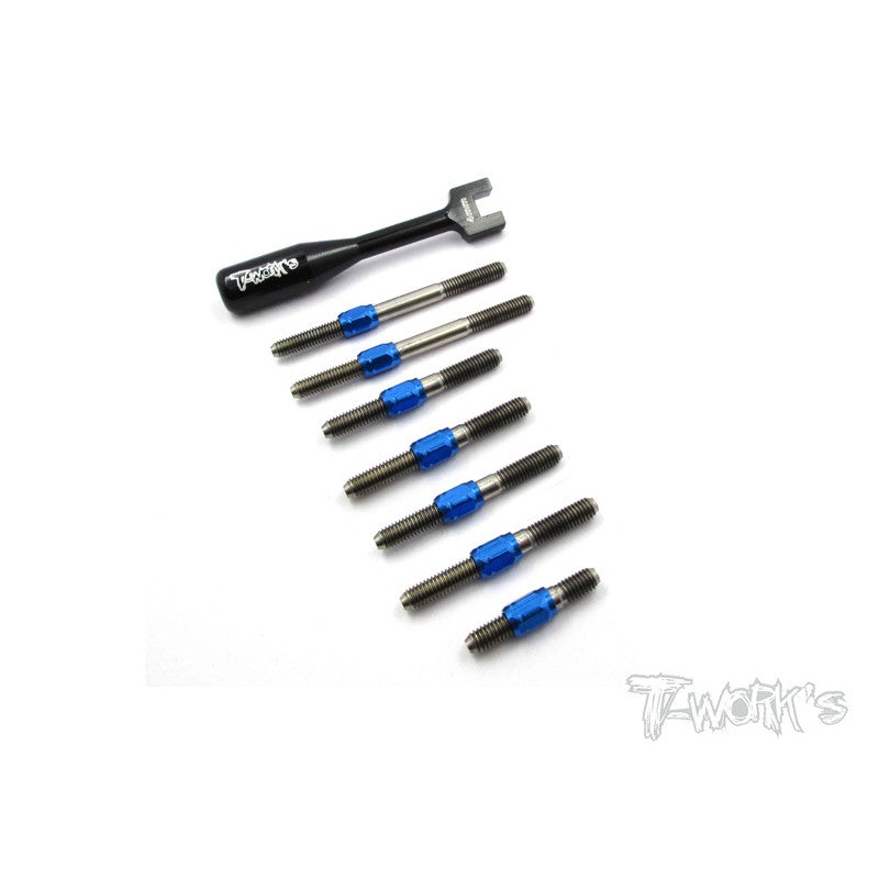 TB-071H Hybrid Titanium Turnbuckle Set For Tamiya TRF419