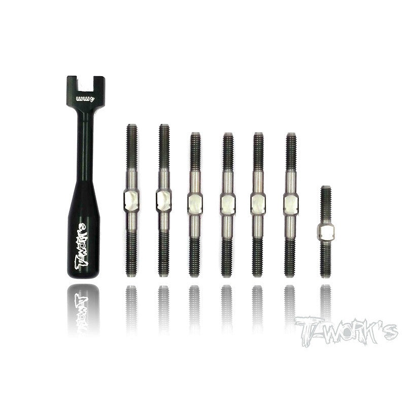TB-073 Titanium Turnbuckle Set  For HPI Pro5