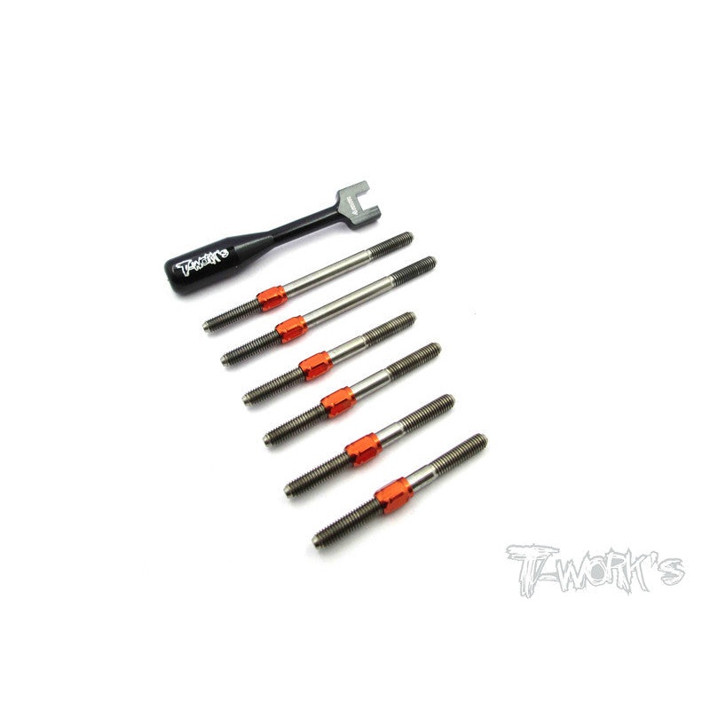 TB-074H Hybrid Titanium Turnbuckle Set For Hot Bodies D413