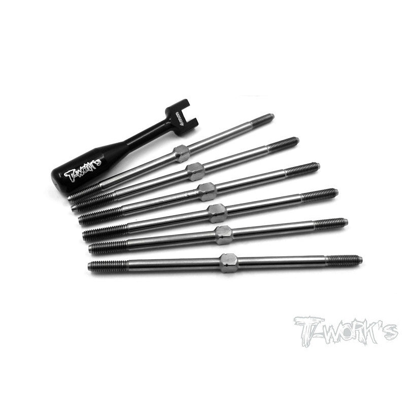 TB-078 64 Titanium Turnbuckle Set For Team Associated RC10 T4