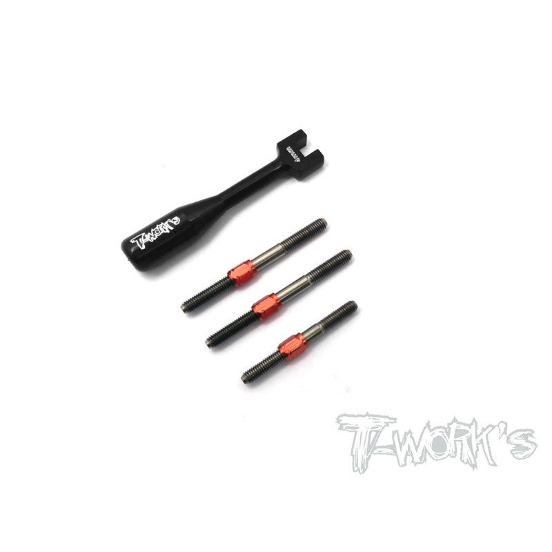 TB-080H Hybrid Titanium Turnbuckle Set For Xray X1