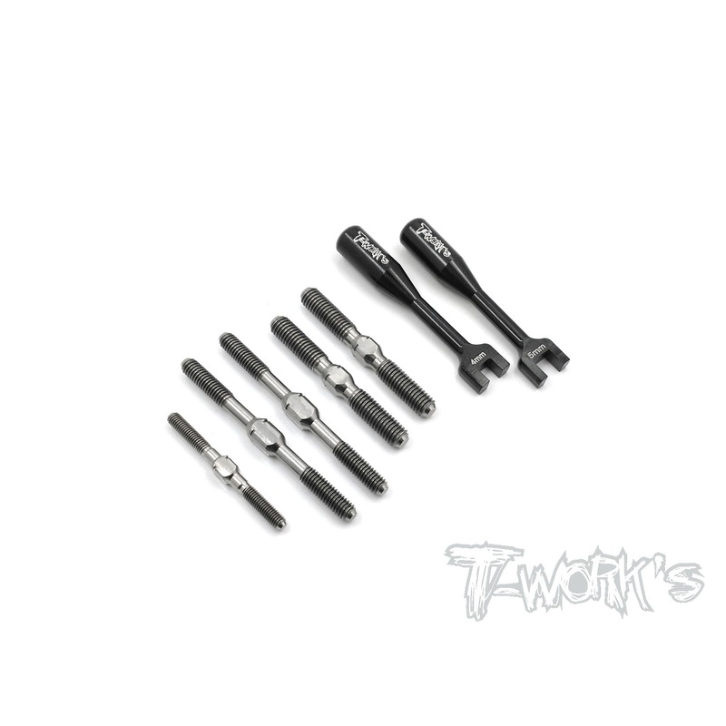 TB-084 Mugen MBX-7R /MBX 8/MBX8/MBX8R ECO Titanium Turnbuckle Set