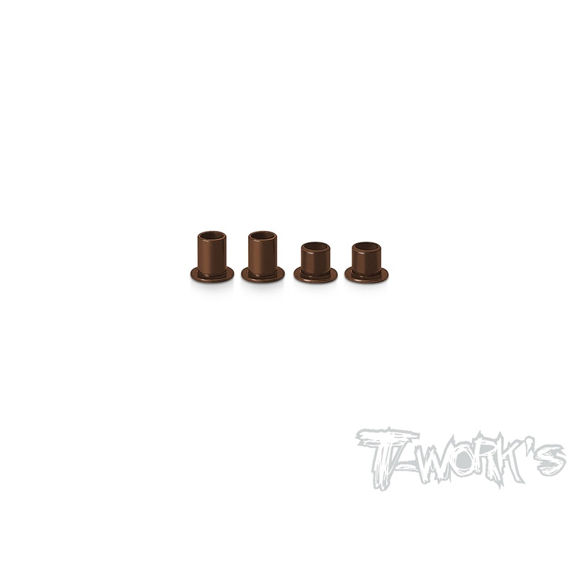 TE-151   Spring Steel Steering Bushing 2 + 2 ( For Xray T2/T3/T4/T4'19/T4'20/T4F )  4pcs.