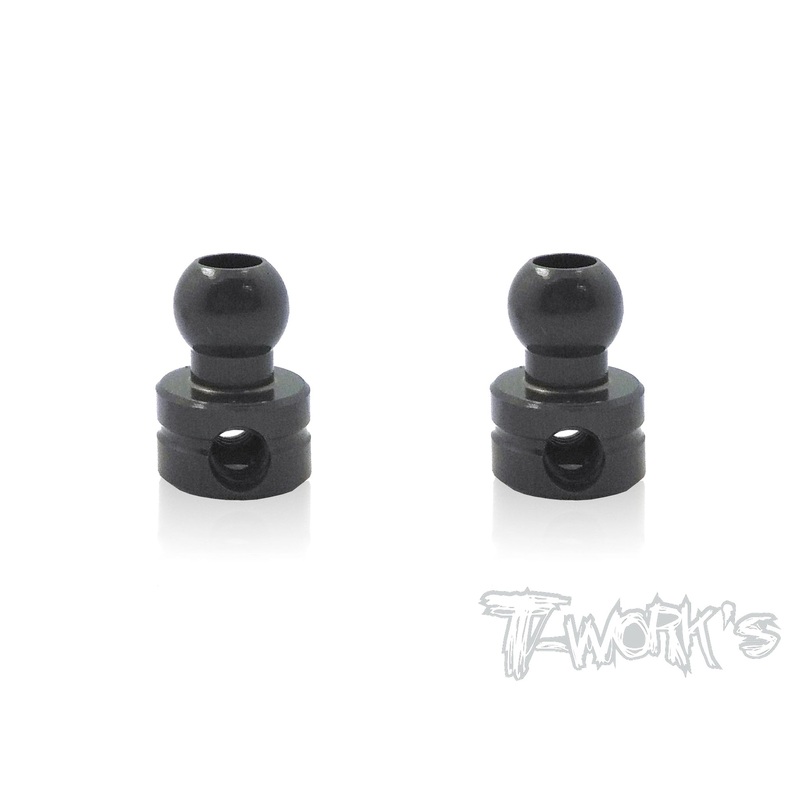 TO-104-B  7075-T6 Hard Coated Alum.Anti-roll Bar Ball  ( For  Hong Nor & OFNA X3/X3E Sabre,IGT8) 2pcs.