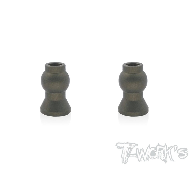 TO-104-C  7075-T6 Hard Coated Alum.7mm Mounting Ball  ( For  Hong Nor & OFNA X3/X3E Sabre,IGT8) 2pcs.