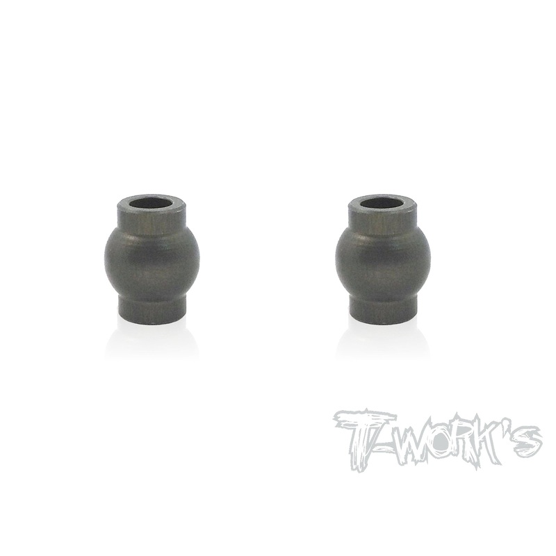 TO-104-D  7075-T6 Hard Coated Alum.7mm Mounting Ball  ( For  Hong Nor & OFNA X3/X3E Sabre,IGT8) 2pcs.