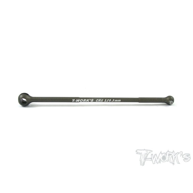 TO-136 7075-T6 Hard Coated CR X-system Drive shaft 125.3mm ( For Sworkz S350 BK1 X-system)