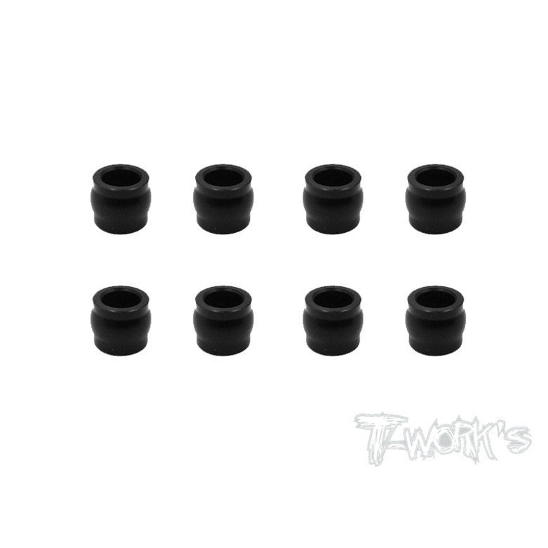 TO-193 POM Shock Cap Bushings ( For TEKNO EB/NB/NT/SCT ) 8pcs.