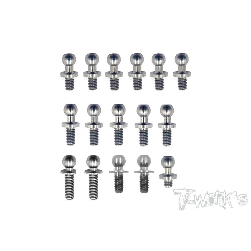TP-026 64 Titanium Ball End set ( For Yokomo BD7 & BD7'15 & BD7'16 )