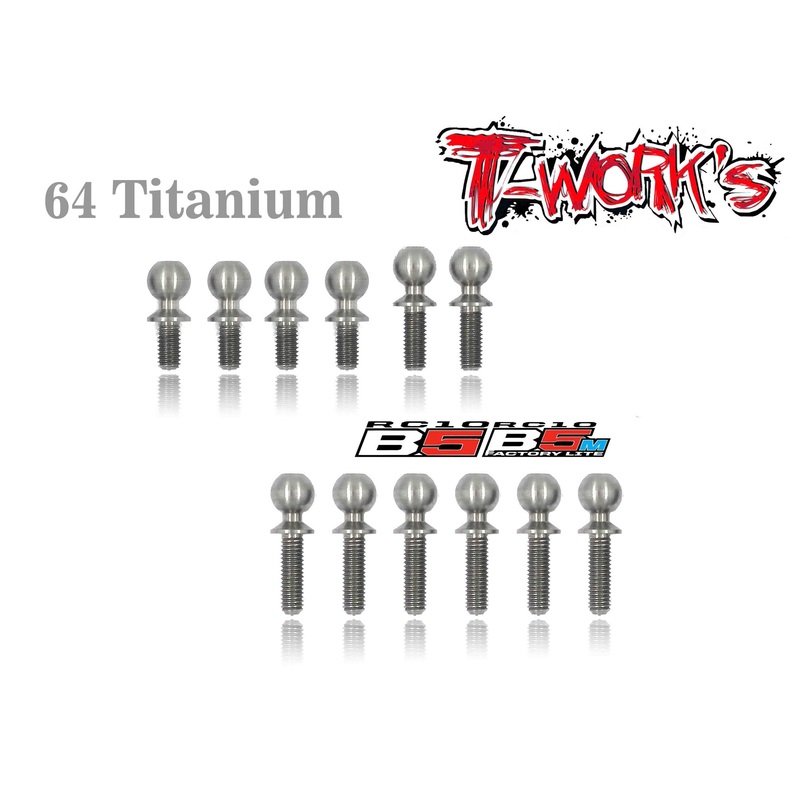 TP-033 64 Titanium Ball End set For Team Associated RC10 B5/B5M