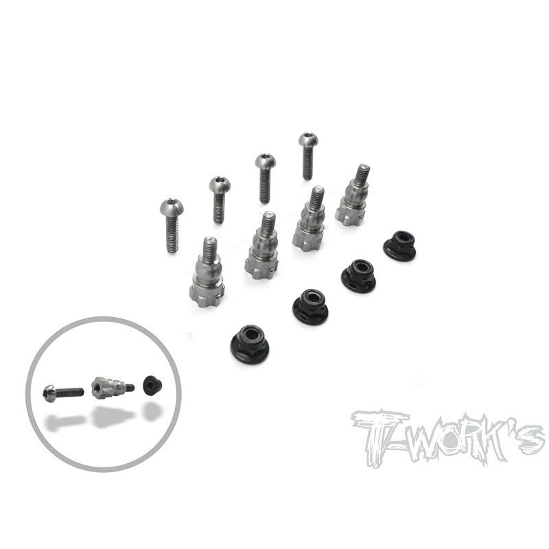 TP-038 64 Titanium Shock Stand Offs ( For Team Associated RC10 B5/B5M/B6/B6D )