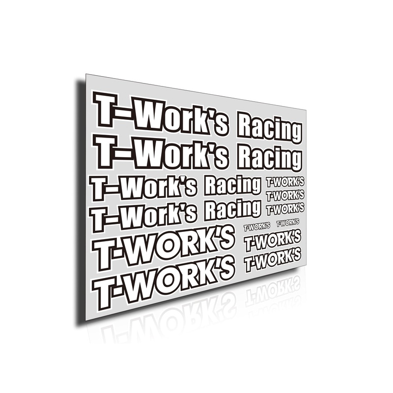TS-039B  T-Work's Team White Decal B
