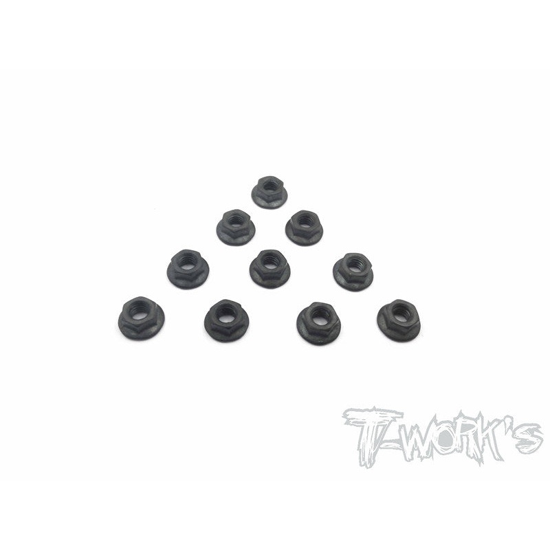 SS-4SN Serrated M4 Wheel Nuts ( 10pcs.