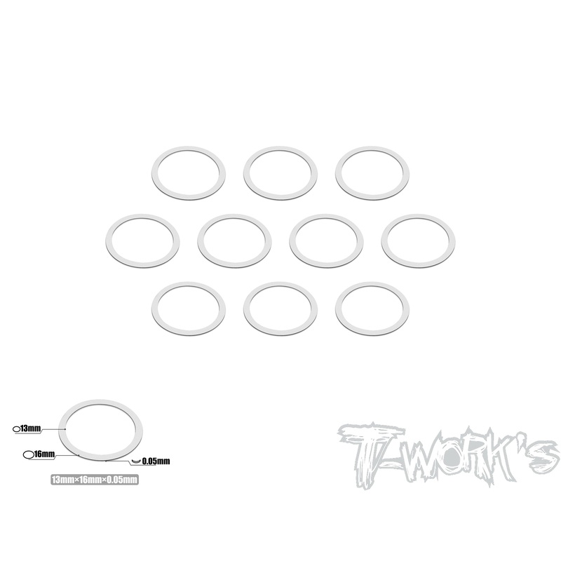TA-096-13   13mm X 0.05mm Shim Washer 10pcs.