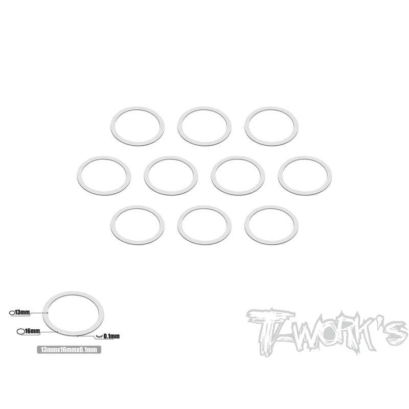 TA-097-13    13mm X 0.1mm Shim Washer 10pcs.