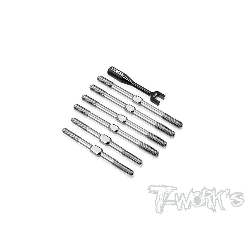TB-333     64 Titanium Turnbuckle Set( For Tekno EB48 2.2 )