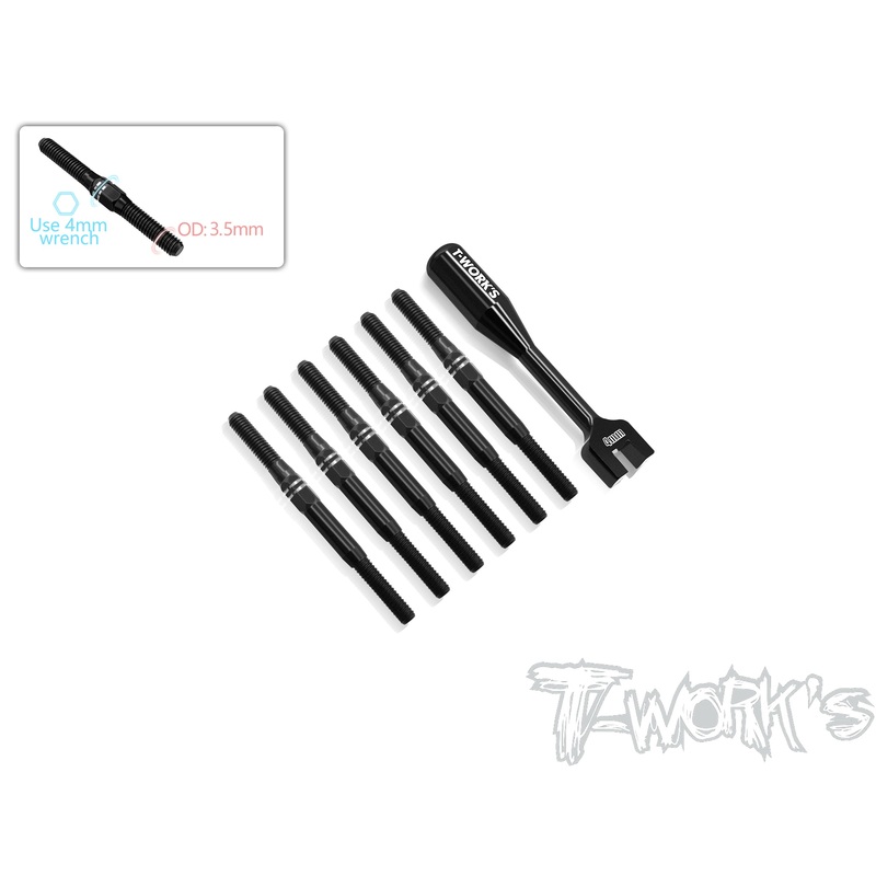 TBB-B7   64 Titanium Black Coating Turnbuckle Set (For Team Associated RC10 B7/B7D )