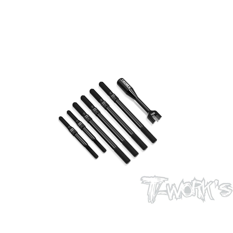 TBB-EB482.1   64 Titanium Black Coating Turnbuckle Set( For TEKNO EB48 2.1  )