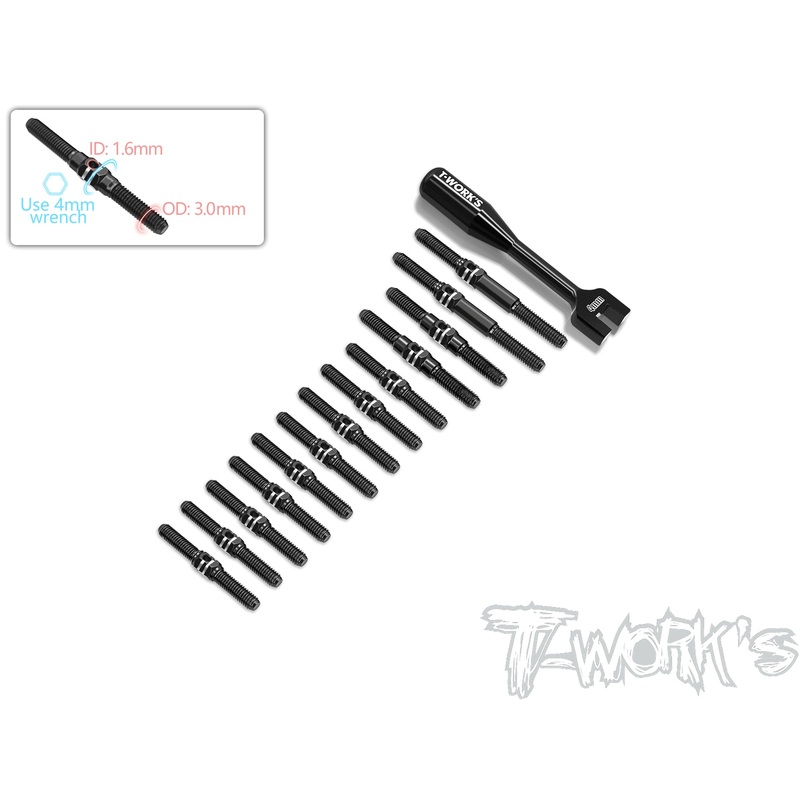 TBB-X4'25   64 Titanium Black Coating Turnbuckle Set( For Xray X4'25 )