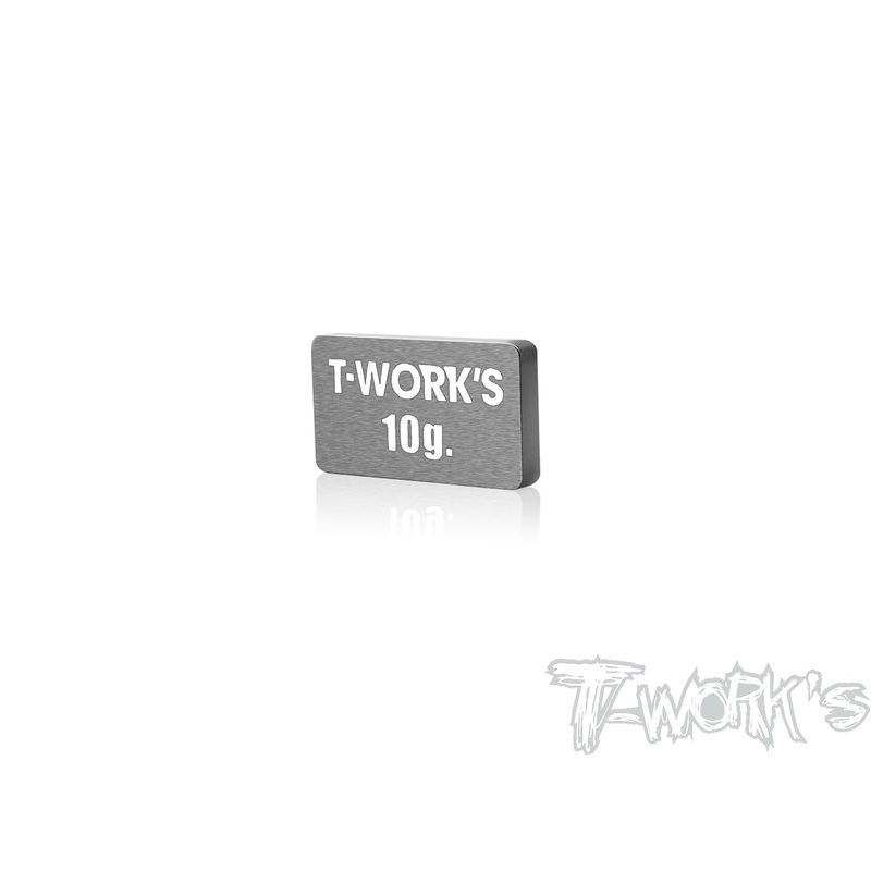 TE-207-G Adhesive Type 10g Tungsten Balance Weight    11x19.7x2.5mm