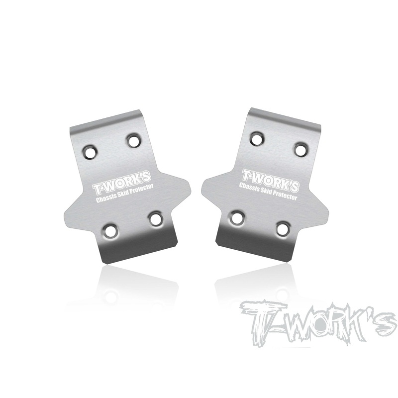 TO-235-D8   Stainless Steel Front Chassis Skid Protector ( For HB D8 ) 2pcs.