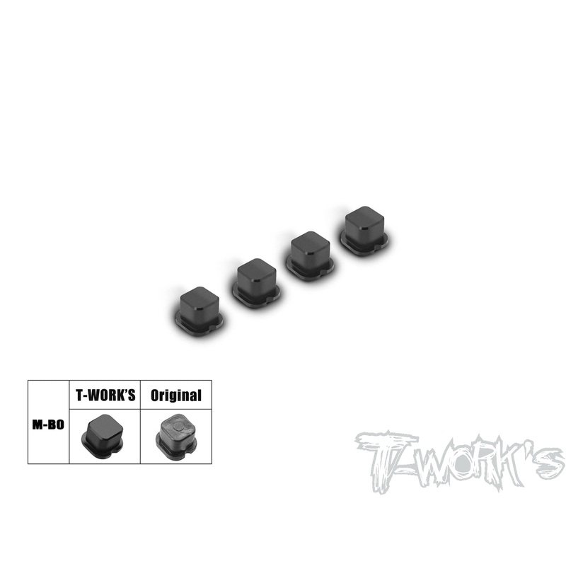 TO-347-M-B   CNC Machined Delrin Arm Mount Insert ( For Mugen MBX8R C & D Mount ) Type A/B/C 4pcs. e A/B/C 4pcs.
