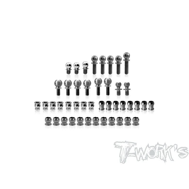 TP-210   64 Titanium Ball End set ( For Xray X4'25 )44pcs.
