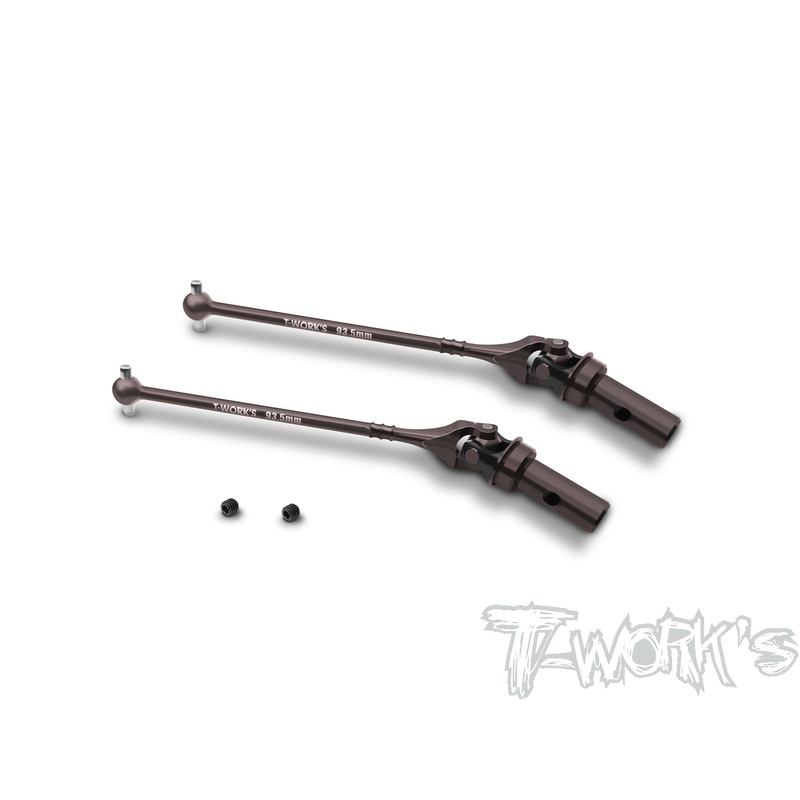 UJ-TEKNO-93.5   Steel Rear Universal Joint Set 93.5mm ( For TEKNO NB/EB48 2.2 ) 2pcs.