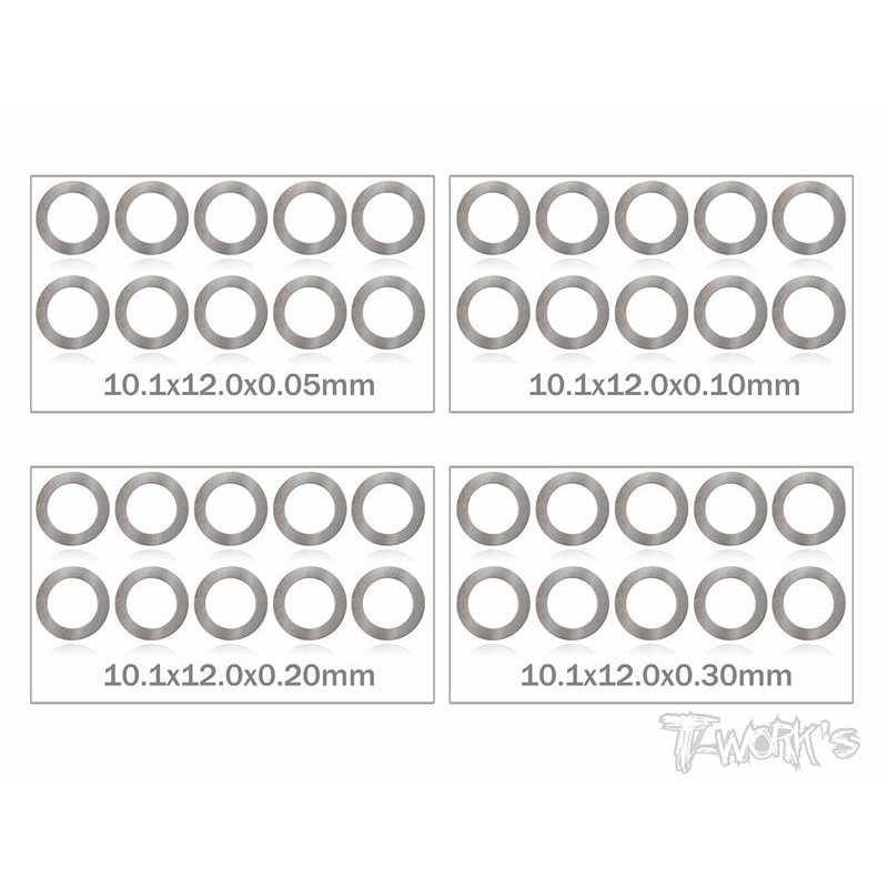 TA-095-10 10mm Shim Washer Set ( 0.05,0.1,0.2,0.3mm each 10pcs. )