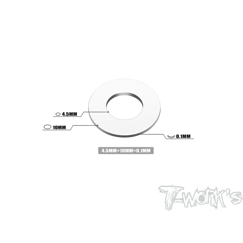 TA-130 4.5 x 10 x 0.1/0.5mm Stainless Steel Shim Washer ( 10pcs. )