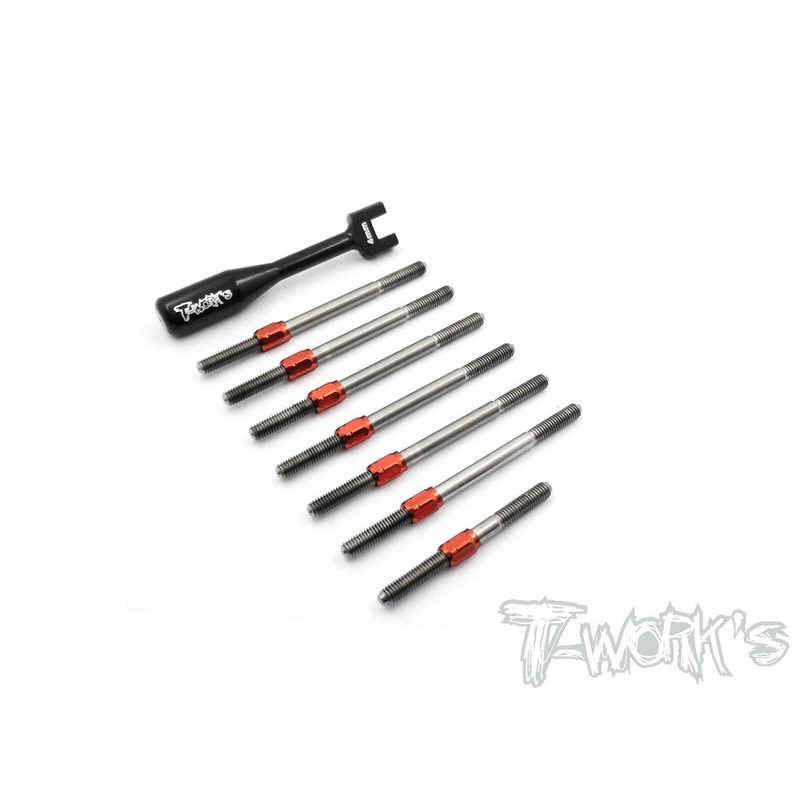 TB-096H  Hybrid Titanium Turnbuckle Set ( For Serpent Spyder SRX4 )