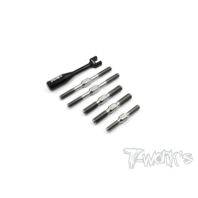 TB-103 64 Titanium Turnbuckle Set For Team Associated RC8 B3