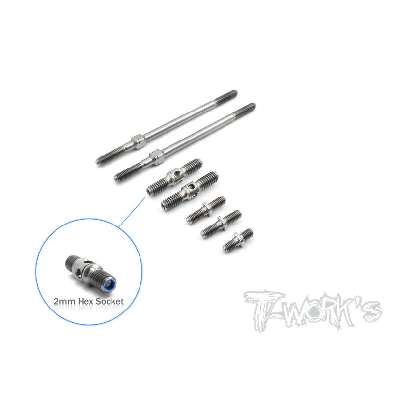 TB-105 64 Titanium Turnbuckle Set For ARC R8.0 2016