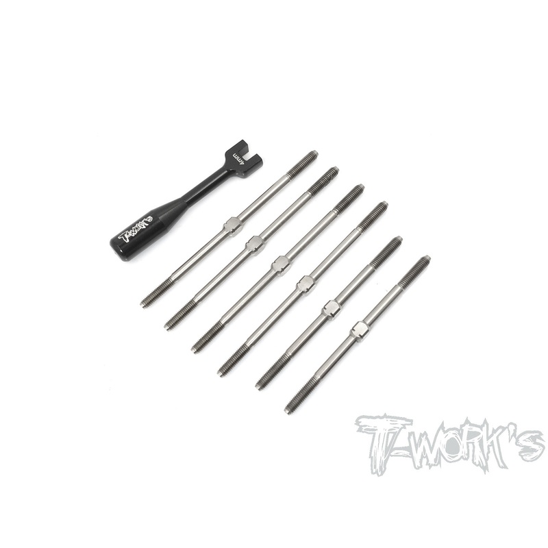 TB-174 64 Titanium Turnbuckle Set (For Team Associated RC10T6.1)