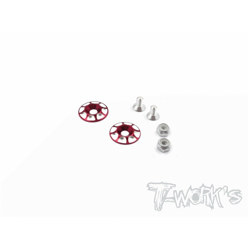 TO-189 1/10 Light Weight Aluminium Wing Washer  2 pcs.