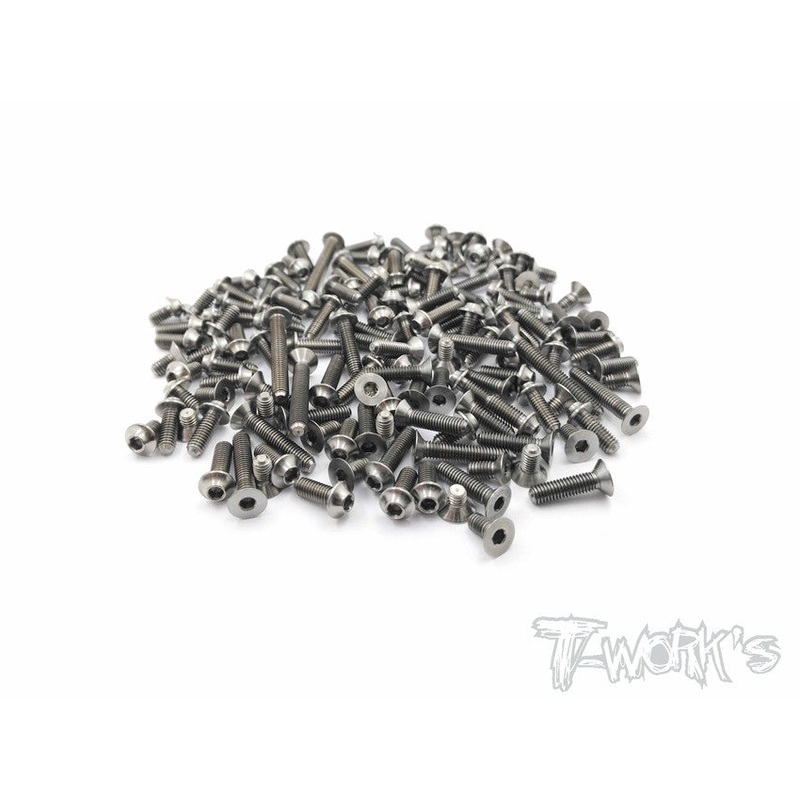TSSU-ZX6.6 64 Titanium Screw set ( UFO Head ) 137pcs.( For Kyosho Lazer ZX6.6 )