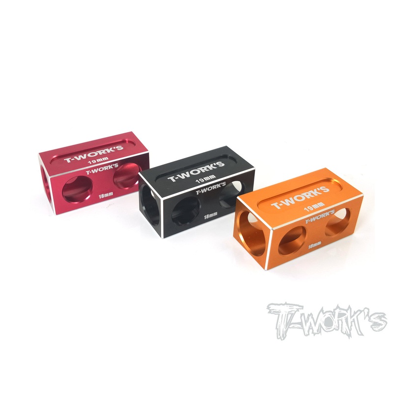 TT-050 18/19mm  Anti Tweak Block ( For Yokomo BD9/BD11/ BD12/Xray T4  )