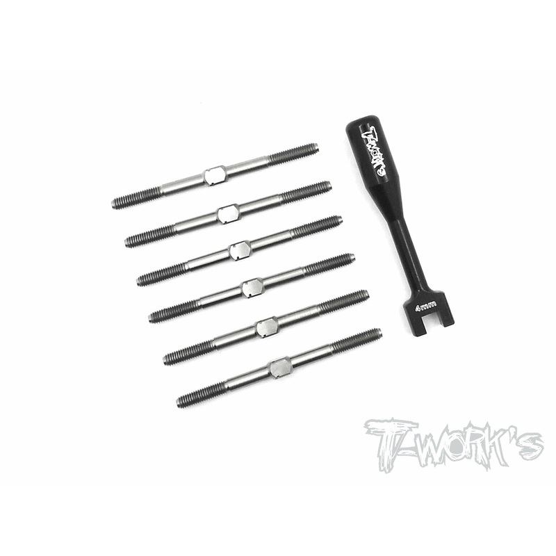 TB-112   64 Titanium Turnbuckle Set For Team Associated RC10 B6/B6D/B6.1/B6.2/B6.2D