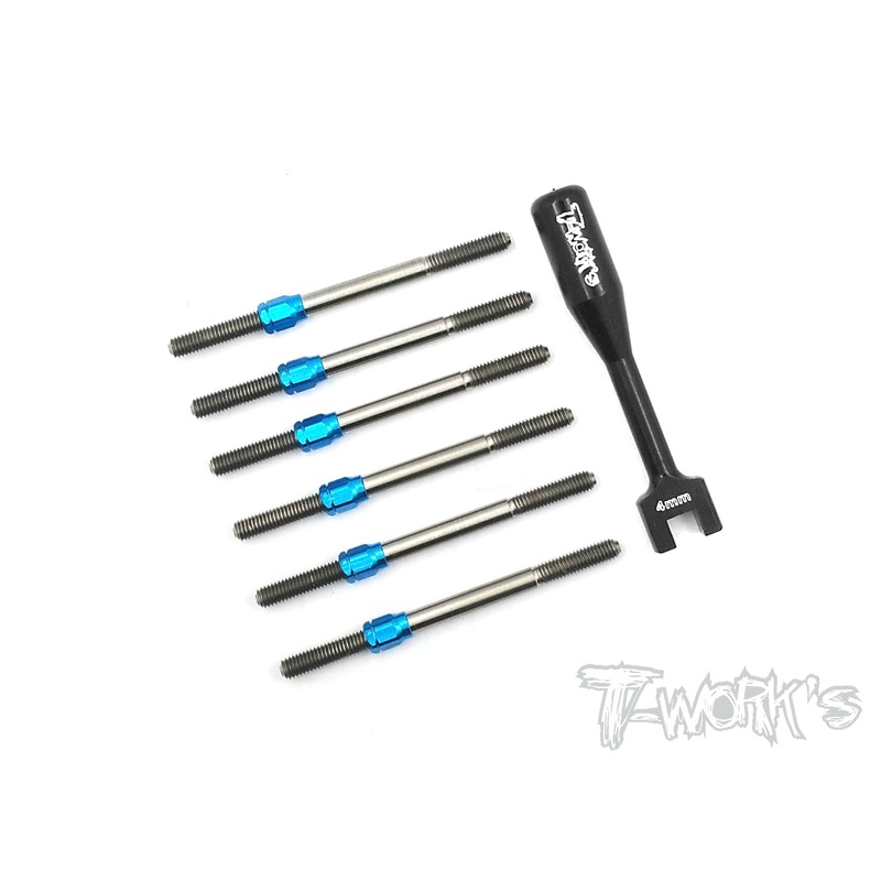 TB-112H  Hybrid Titanium Turnbuckle Set  For Team Associated RC10 B6/B6D