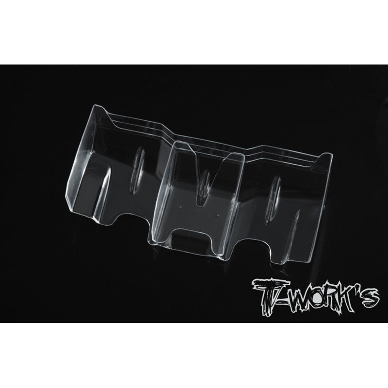 TE-120-1 1/10 Lexan Rear Wing With Center Divider 6.5" Wide  2Pcs.