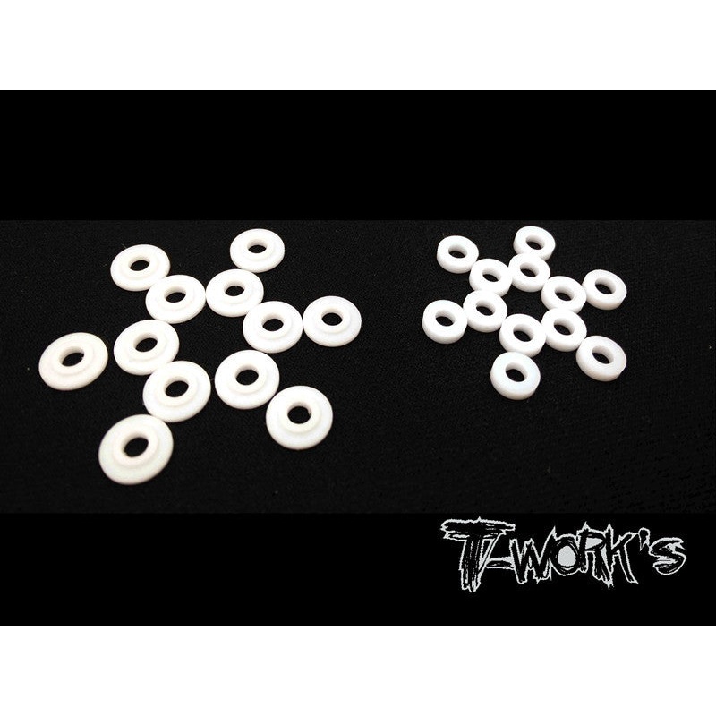 TE-121 Teflon Shock Shaft Guides ( For VBC D07 )  each 12 Set