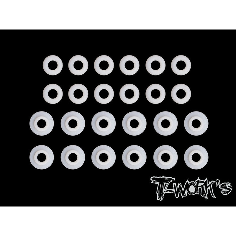 TE-145-Mi6  Teflon Shock Shaft Guides ( For Schumacher Mi6  ) Each 12pcs.