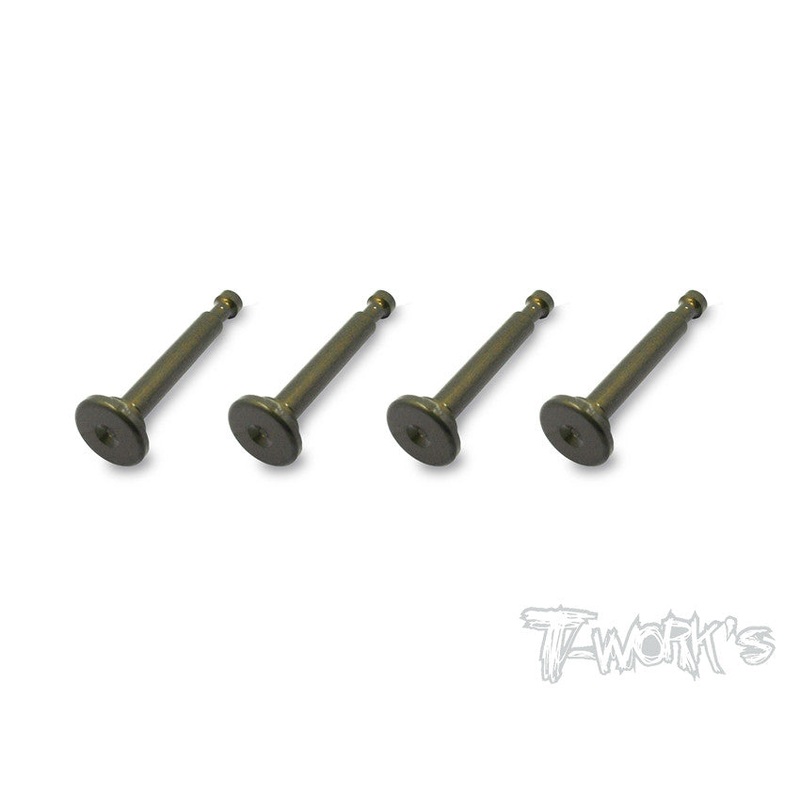 TO-198-S  7075-T6 Alum.Hard Coated Lower Shock Mount Pins ( For Serpent S811/ GT ) 4pcs.
