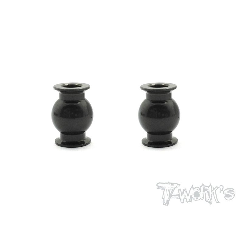 TO-200-C  7075-T6 Hard Coated Alum. 7mm Mounting Ball ( For Team Associated RC8 B3 ) 2pcs.