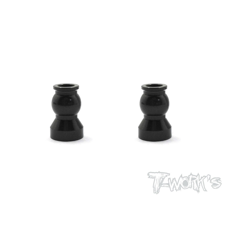 TO-200-E  7075-T6 Hard Coated Alum. 5.8mm Servo Link Pivot Ball ( For Team Associated RC8 B3 ) 2pcs.