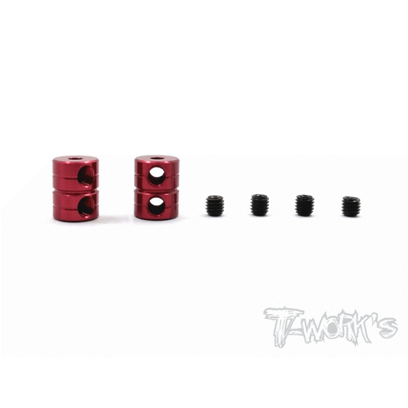 TA-108 Aluminum Double lock 2mm Bore Collar Ver.2  2pcs.
