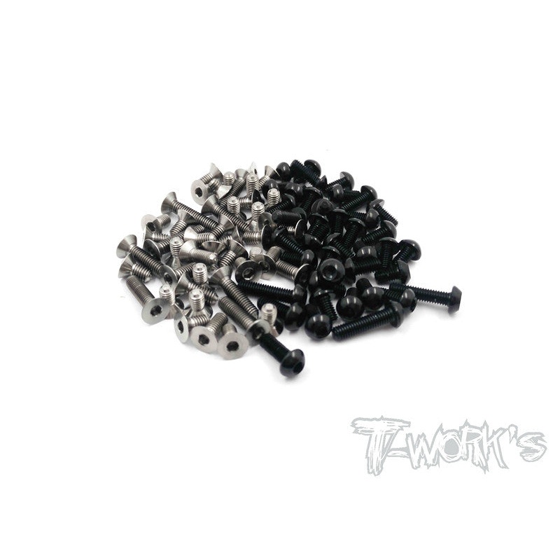 TASS-RX10S 64 Titanium &7075-T6 Black Screw set 89pcs.(DESTINY RX-10S)