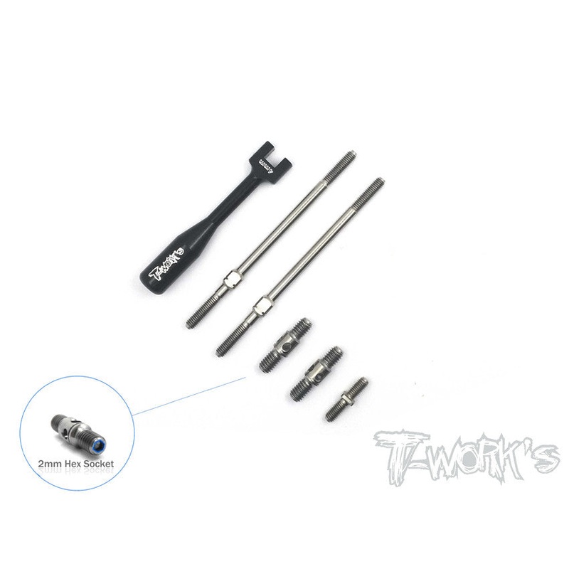 TB-117 64 Titanium Turnbuckle Set ( For ARC R80 2016 )